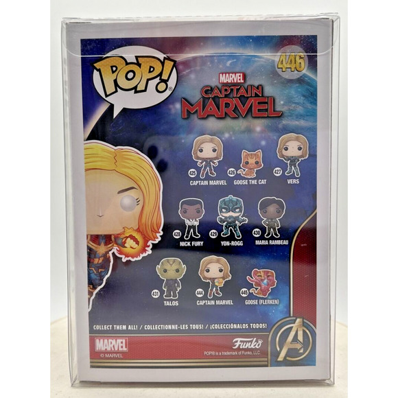 Funko Pop! Marvel Captain Marvel in Protective Case #446 F24 - Picture 3 of 6